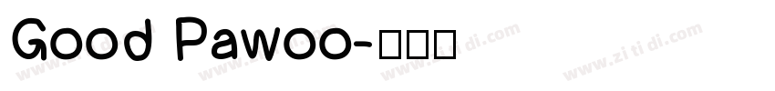 Good Pawoo字体转换